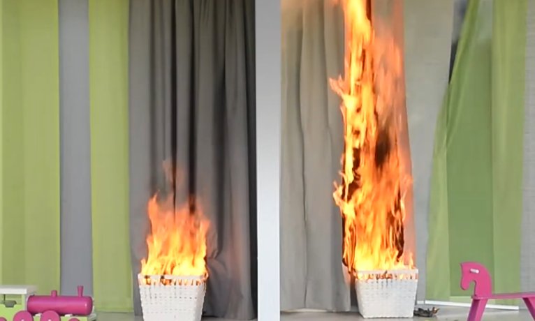 Test kročejového hluku a rychlost šíření ohně podle materiálu