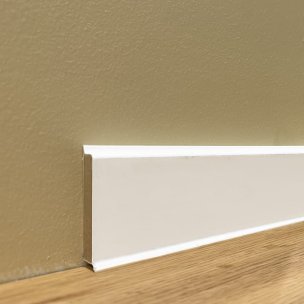 Podlahové soklové lišty DÖLLKEN CUBU Flex Life 60 mm bílá