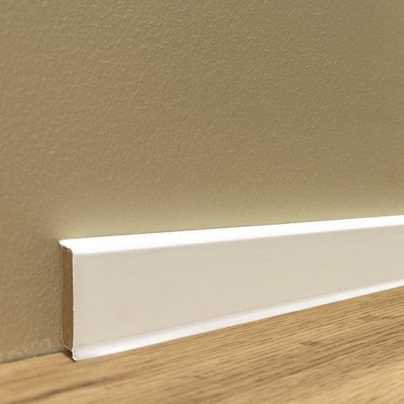 Podlahové soklové lišty DÖLLKEN CUBU Flex Life 40 mm bílá