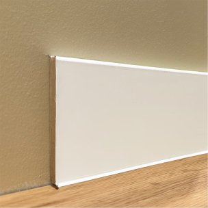 Podlahové soklové lišty DÖLLKEN CUBU Flex Life 100 mm bílá