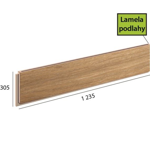 Ecoline Step lamela podlahy - 9555 Dub bush