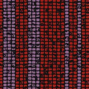 Flotex Tibor Mosaic 980412 Raspberry Stripe 