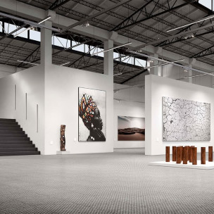 Vinylová podlaha lepená Objectflor Expona Design 9142 Grey Treadplate