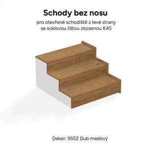Schody-bez-nosu-otevrene-zleva-lista-K45-Silent-Step-BRASED-Ecoline-Click-9552-Dub-medovy