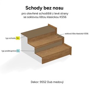 Schody-bez-nosu-otevrene-zleva-lista-KS56-Silent-Step-BRASED-Ecoline-Click-9552-Dub-medovy-typy-schodu