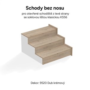 Schody-bez-nosu-otevrene-zleva-lista-KS56-Silent-Step-BRASED-Ecoline-Click-9520-Dub-kremovy