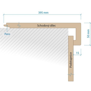 Vinylové schody Silent step s nosem