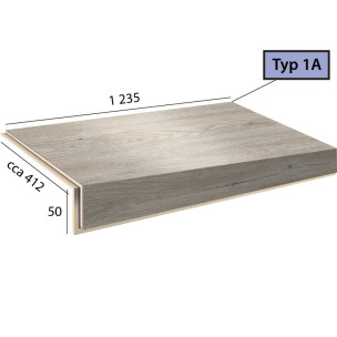 Ecoline Step 1A - 9506 Dub bílý polární