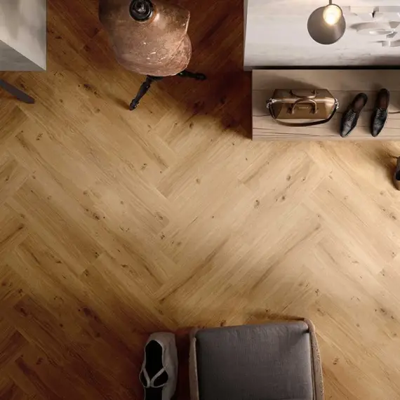 Ecoline Herringbone (HB) lepený 9590 Dub královský hnědý